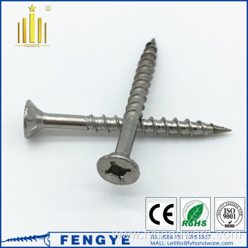 stainless steel square drive chipboard screw